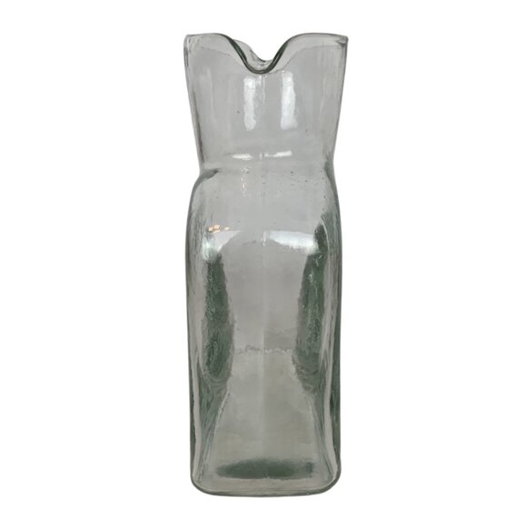 Blenko Glass 384 Crystal Double Spout Water Pitcher Carafe Decanter Mid Century - Picture 2 of 6